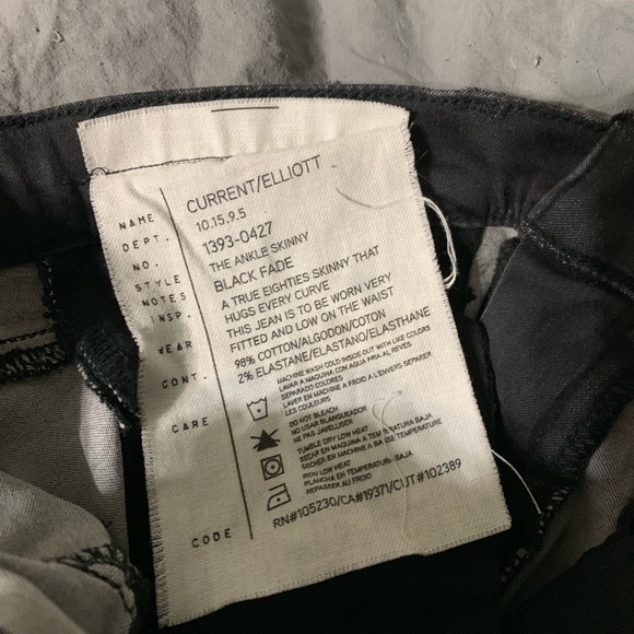 CURRENT ELLIOTT OMBRÉ ANKLE SLIM SKINNY JEANS 23 - Picture 8 of 8